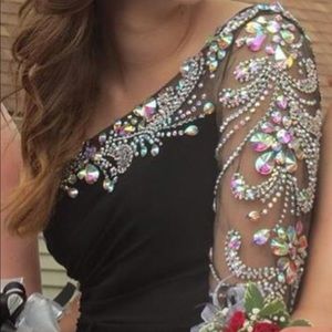 Allure Night Moves Prom Dress One Sleeve